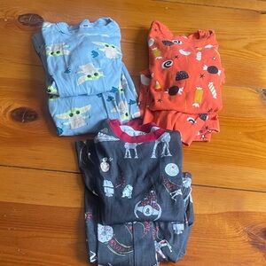 2 Hanna Andersson Kids Pajama Sets - sz10 / 140cm + 1 PBkids Star Wars Halloween